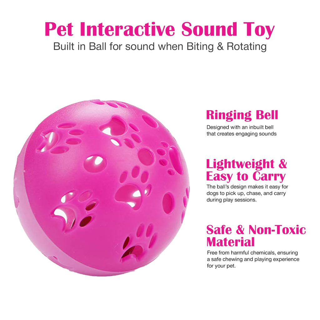 Petbabas Interactive Play Bell Ball for Dogs and Pets