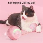 Petbabas Smart 360° Self-Rolling Cat Chasing Rotatable Toy Ball with LED Lights