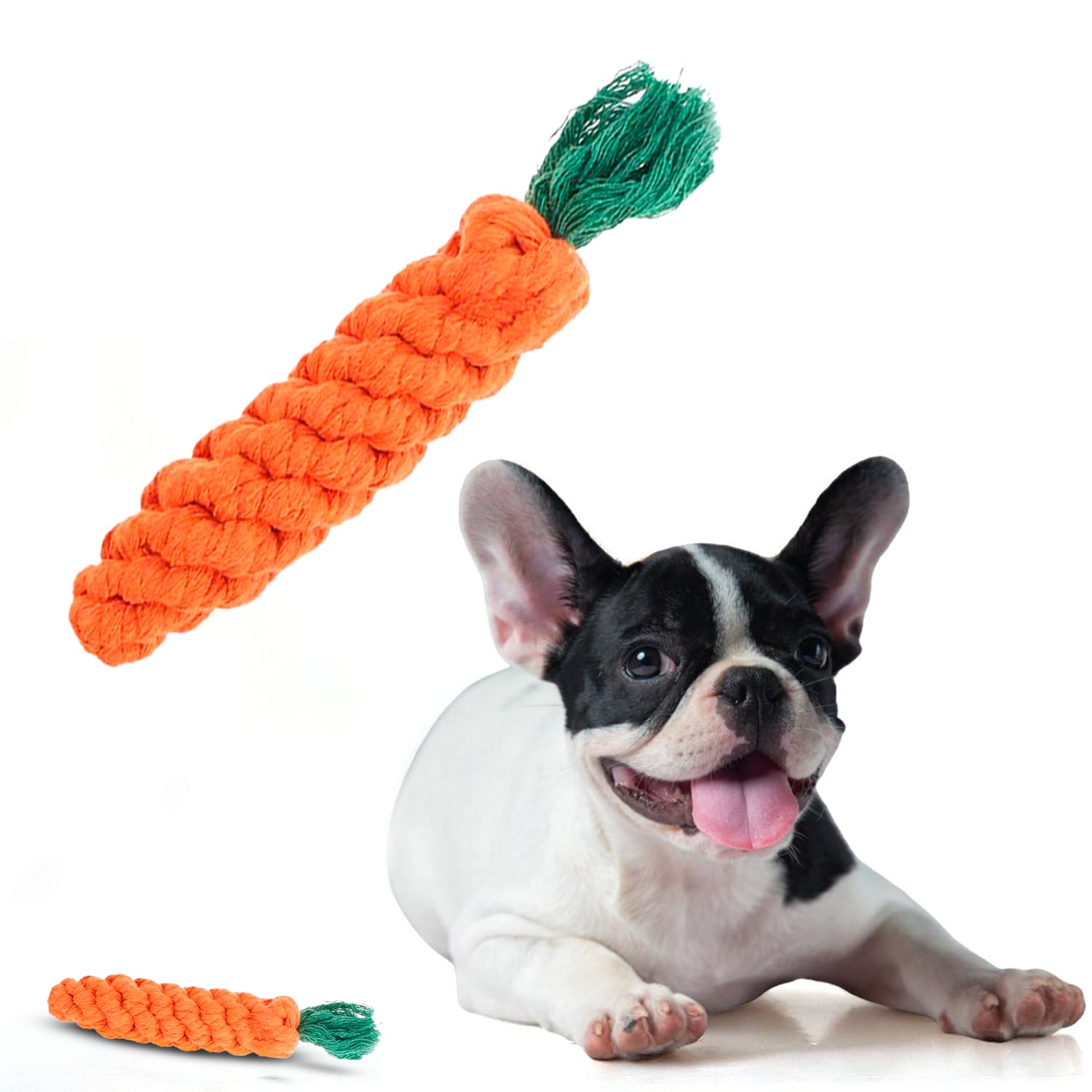 Petbabas Carrot Rope Toy for Dogs and Pets
