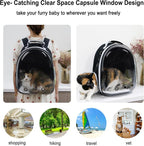 PETBABAS Transparent Pet Carrier Backpack