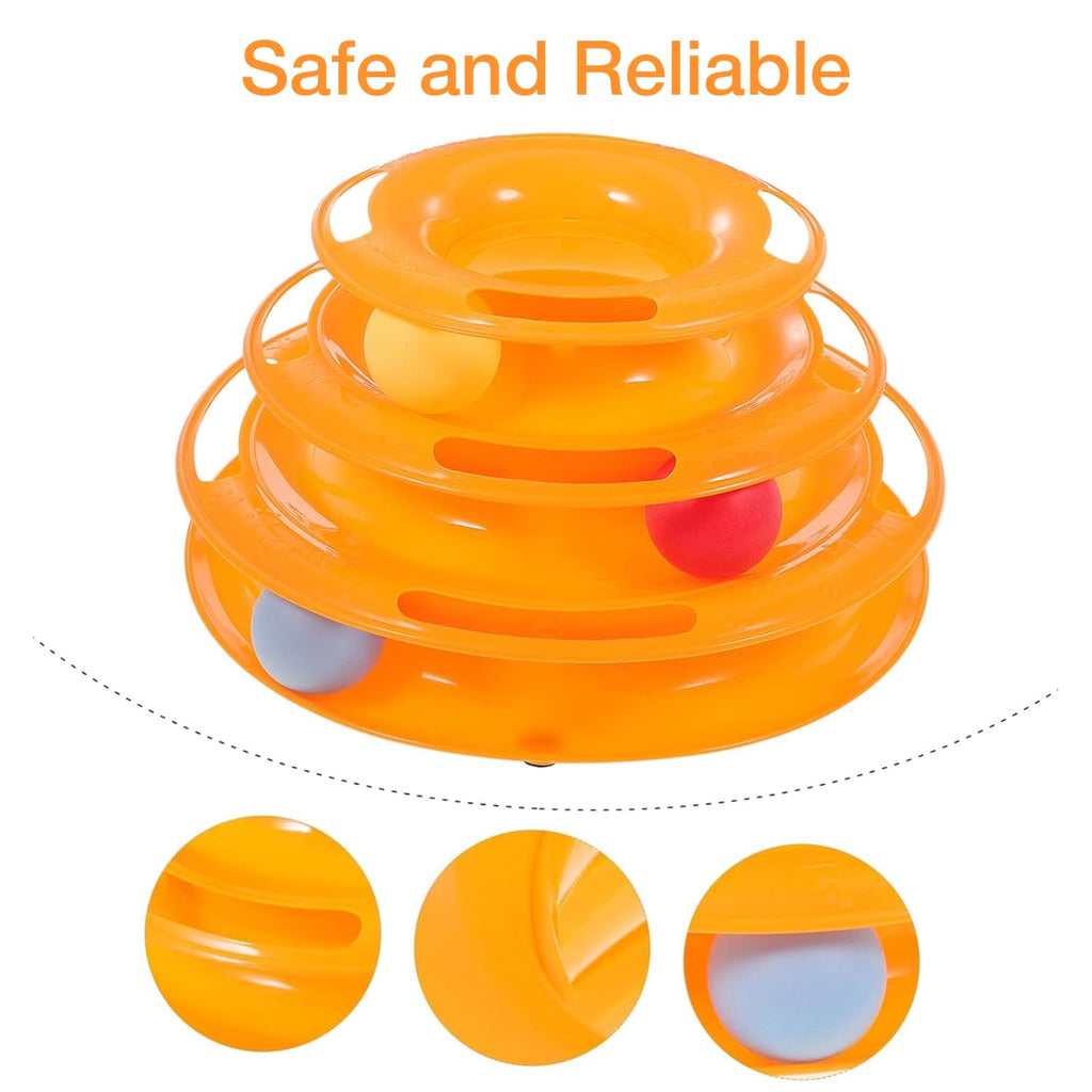 Petbabas Cat Toy Roller, Cat Turntable Ball Interactive