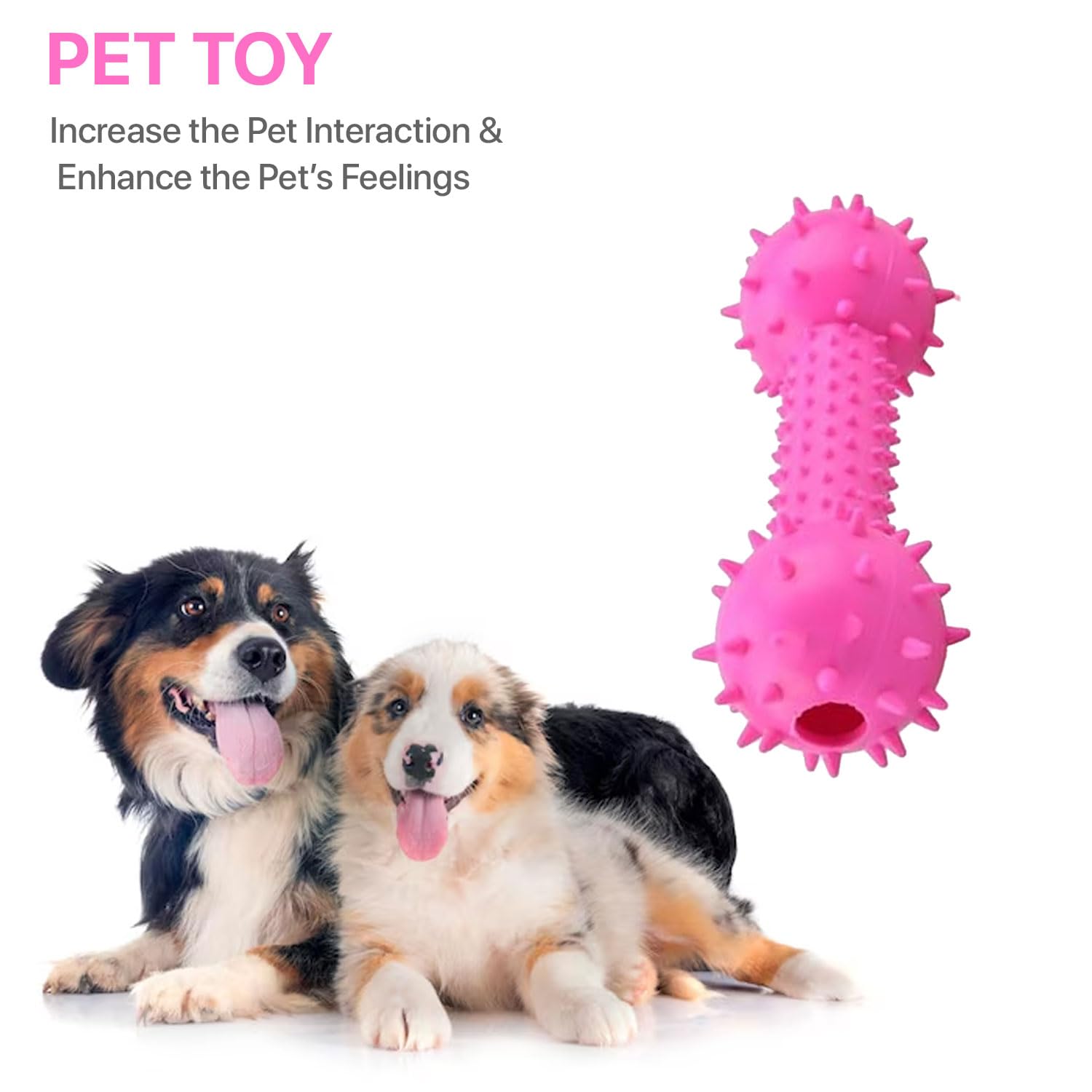 Petbabas Durable Chew toy Dumbbell for Dogs and Cats