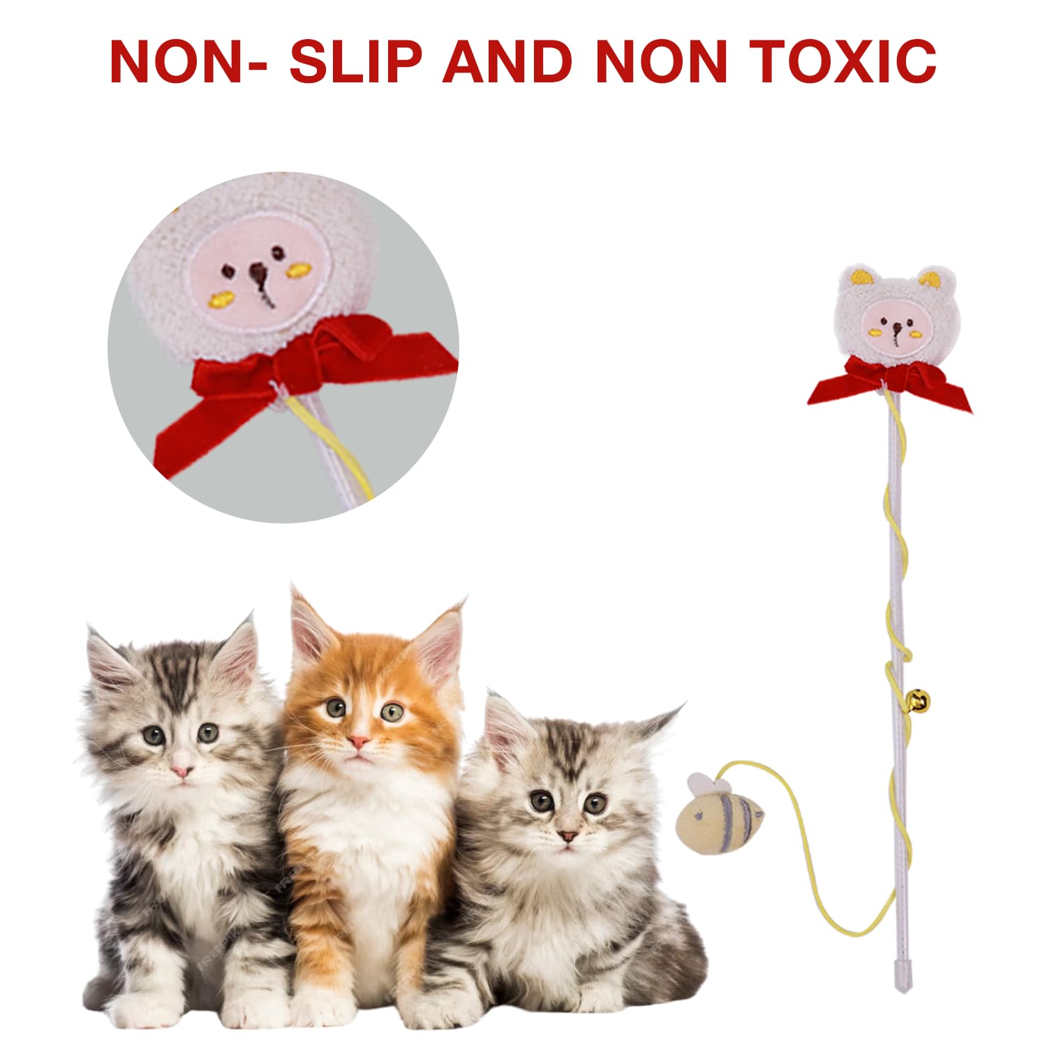 Petbabas Cat and Dog Playing Stick