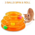 Petbabas Cat Toy Roller, Cat Turntable Ball Interactive