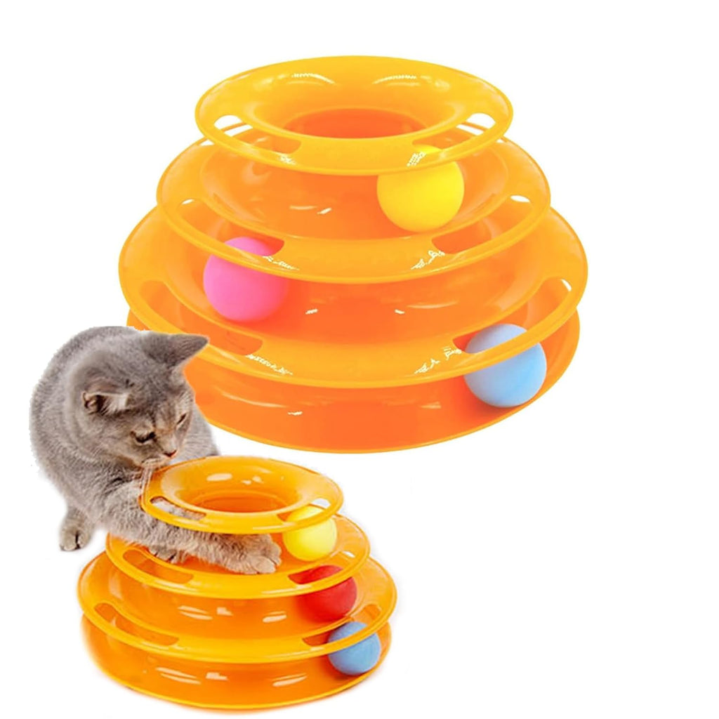 Petbabas Cat Toy Roller, Cat Turntable Ball Interactive
