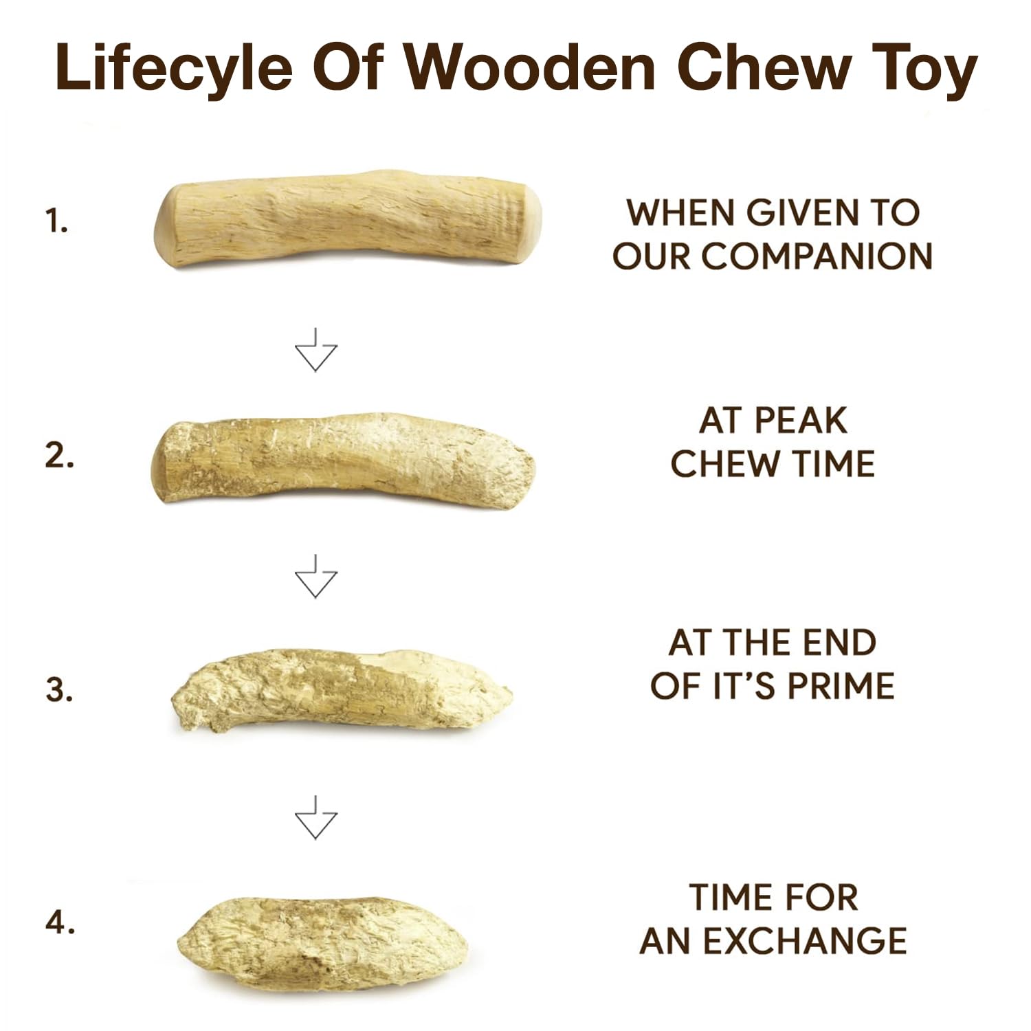 Petbabas Pet Coffee Wood Dog Toys