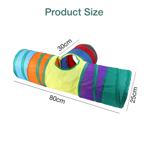 Petbabas 3-Way Pet Tunnels and Activity Toys for Small Animals