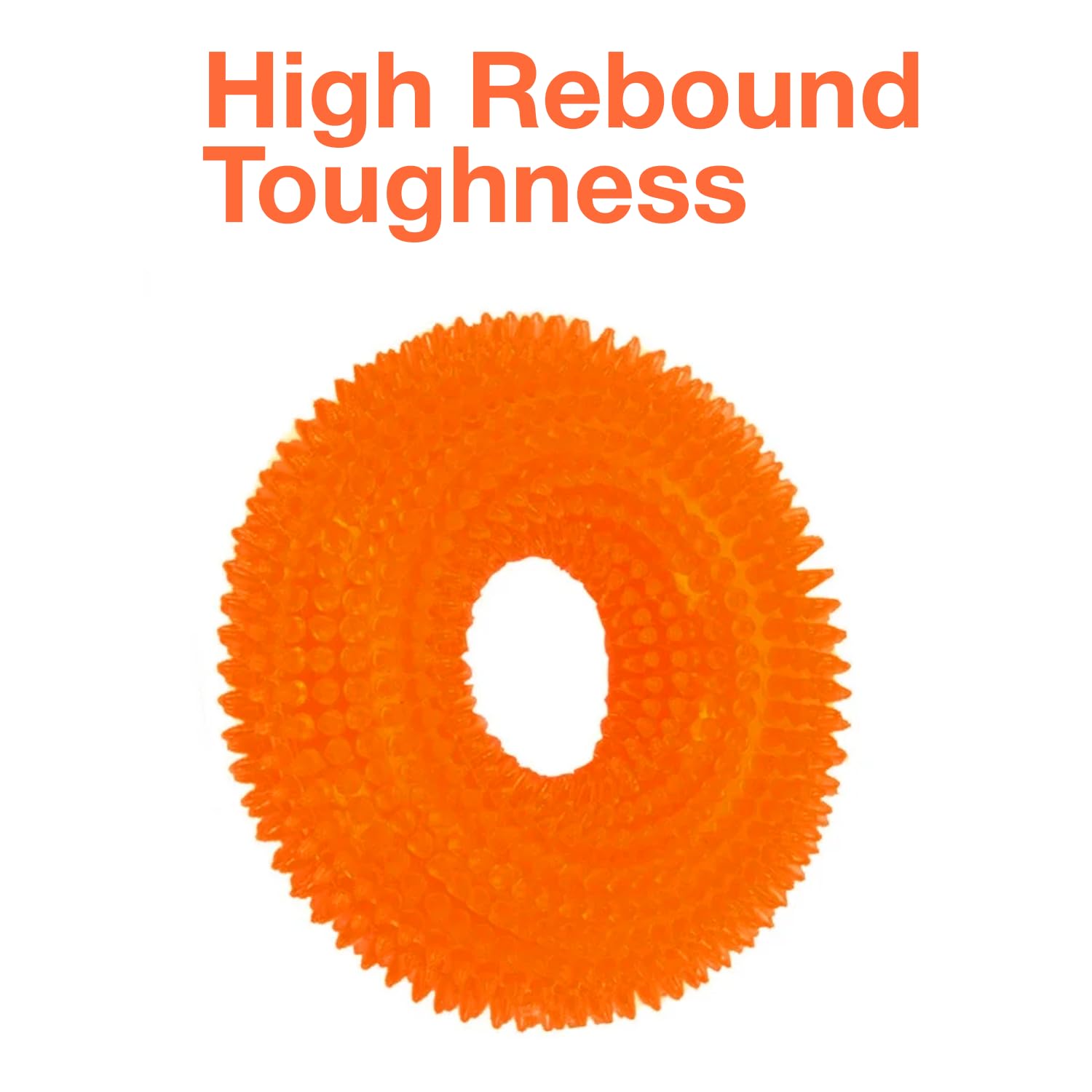 Petbabas Squeaky Ring Toy|Non- Toxic and Durable Squeaky Ring Shaped Ring Toy