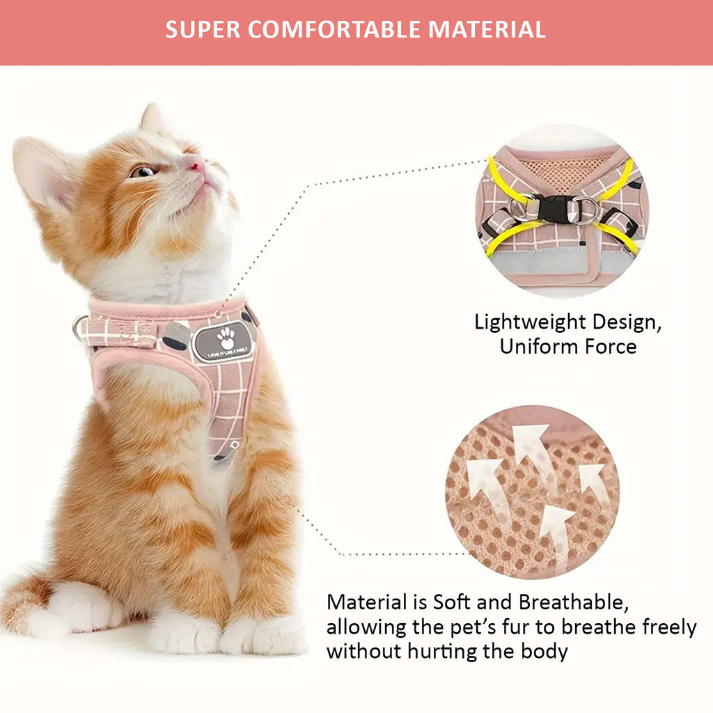PETBABAS Adjustable Comfort Harness for Dog and Cat