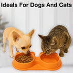 Petbabas Dog Ceramic teddy Bear Shaped Cute 2 in 1 Feeding Bowl