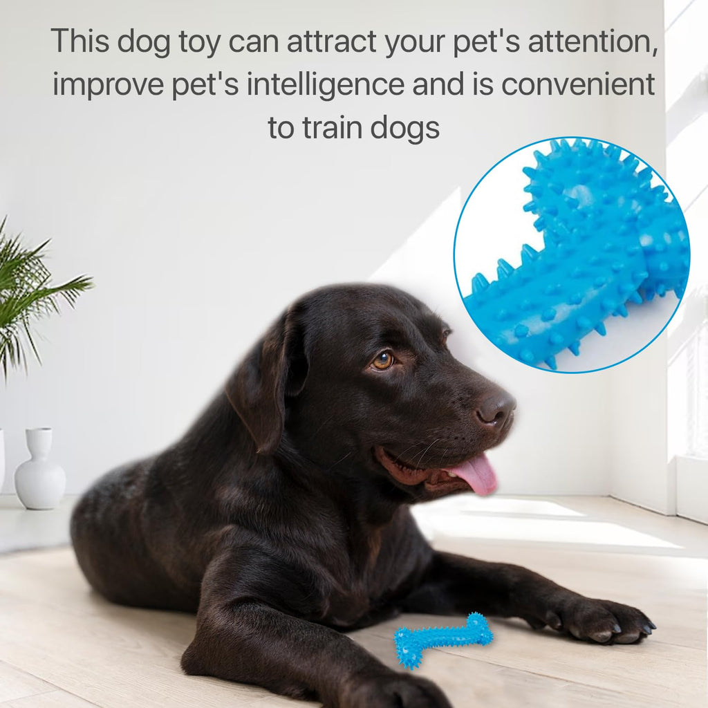 PETBABAS Dog Chew Toy for Puppy, Cute Blue Small Dog Toy