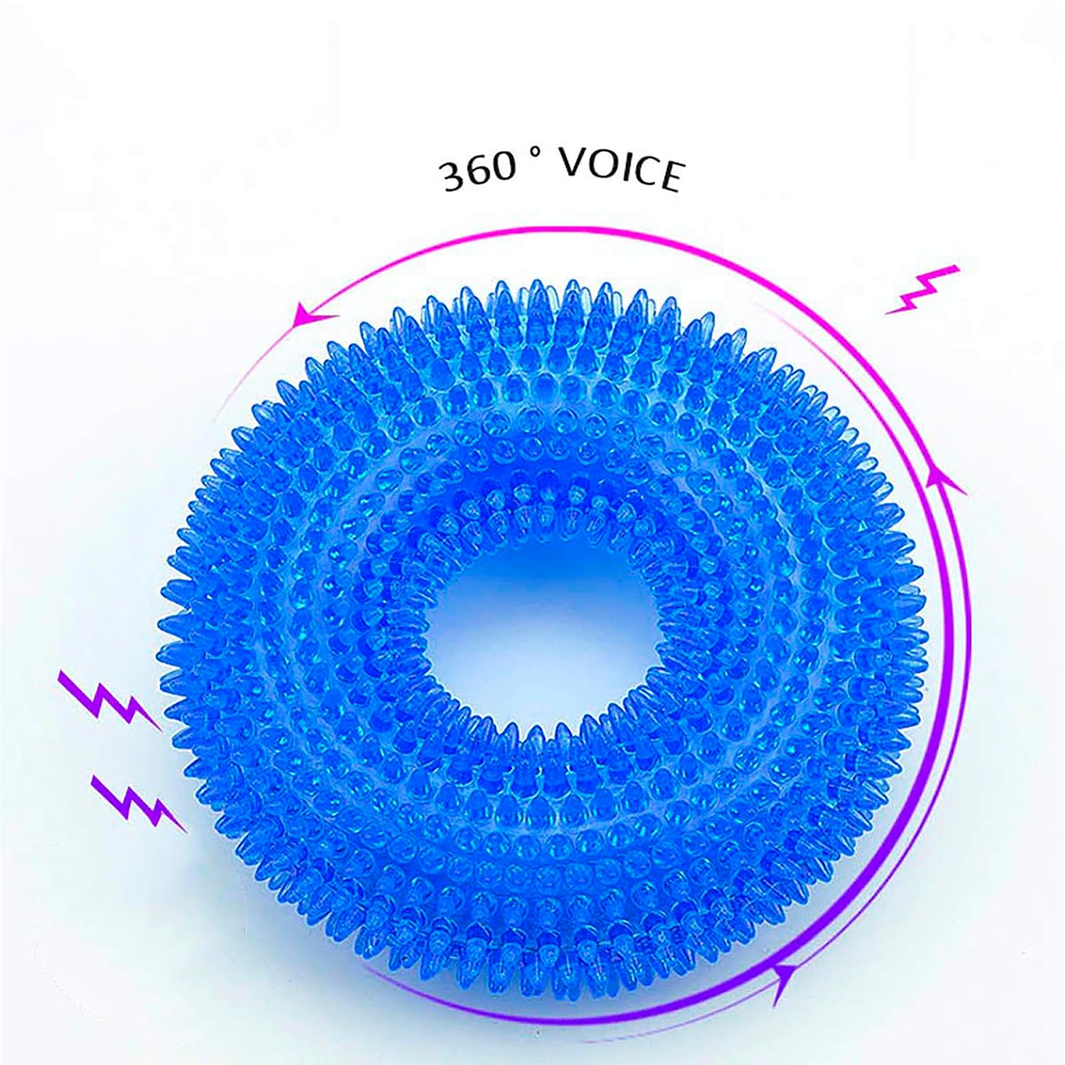 Petbabas Squeaky Ring Toy|Non- Toxic and Durable Squeaky Ring Shaped Ring Toy