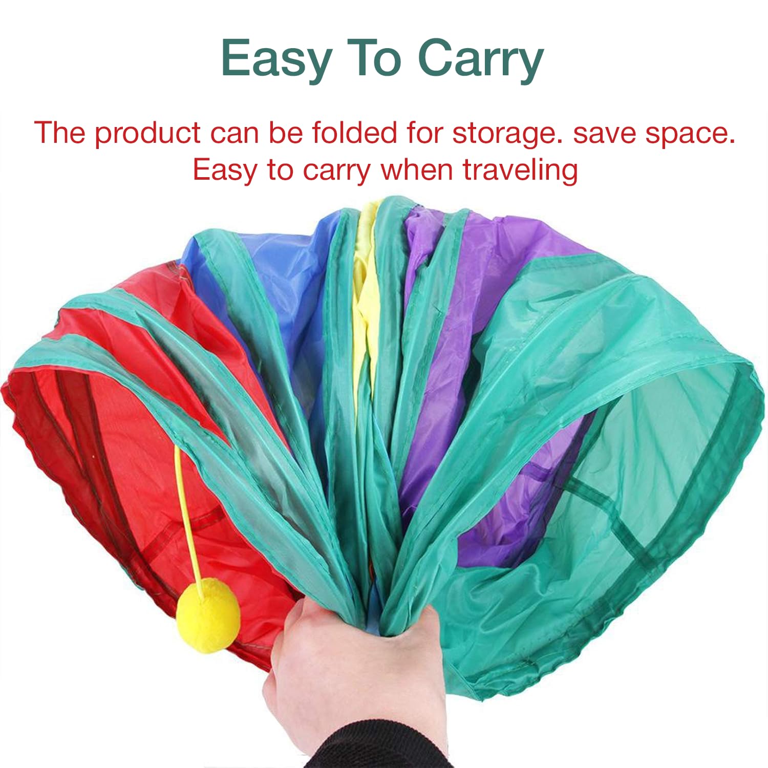 Petbabas 3-Way Pet Tunnels and Activity Toys for Small Animals