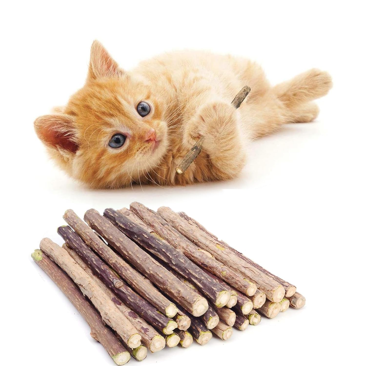 Petbabas 15PCS Natural Silvervine Sticks