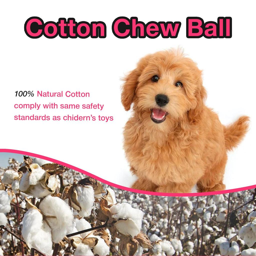 PETBABAS Cotton Rope Balls for Dogs and Pets
