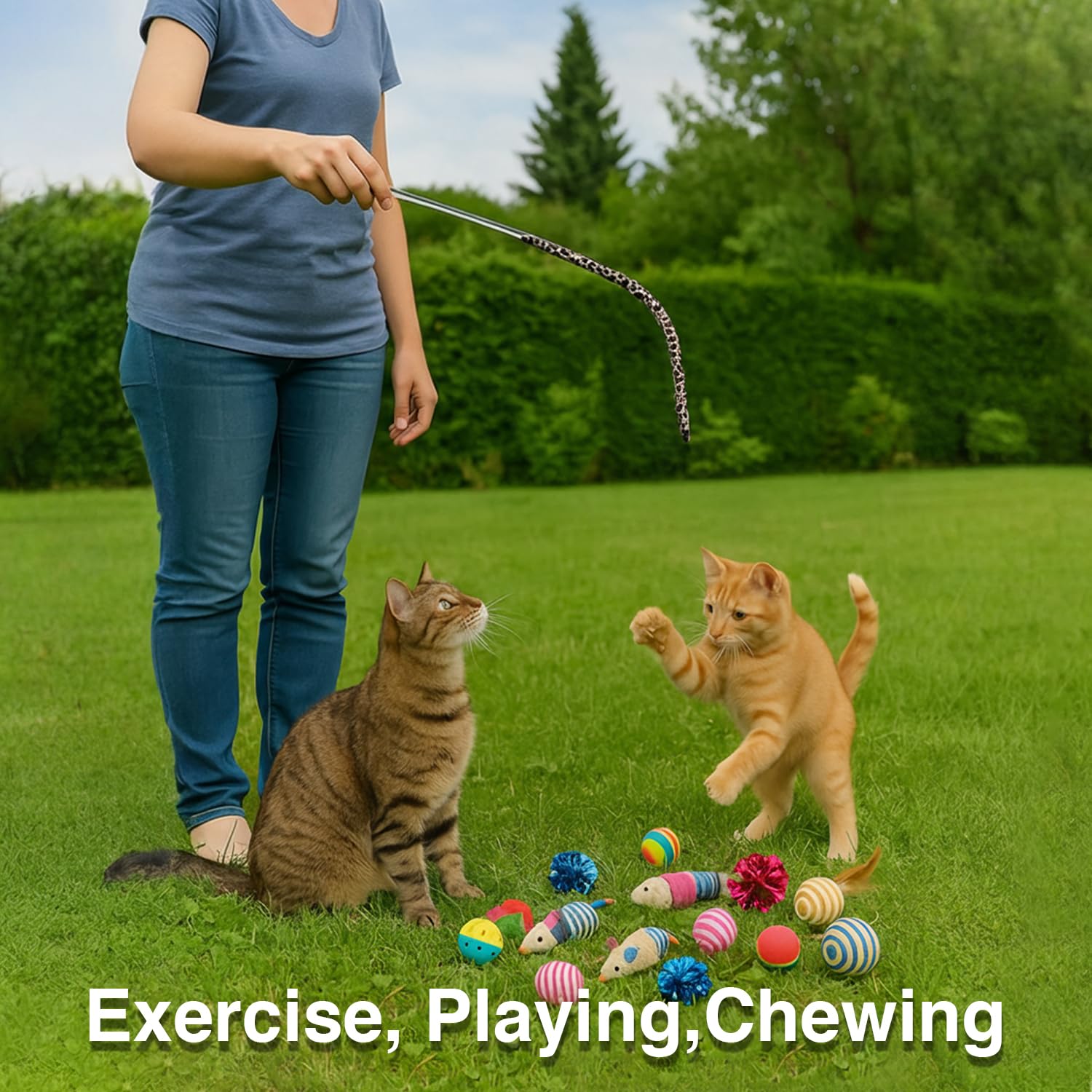 Petbabas 21 Pcs Cat Toy Set