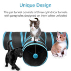 Petbabas 3-Way Pet Tunnels and Activity Toys for Small Animals