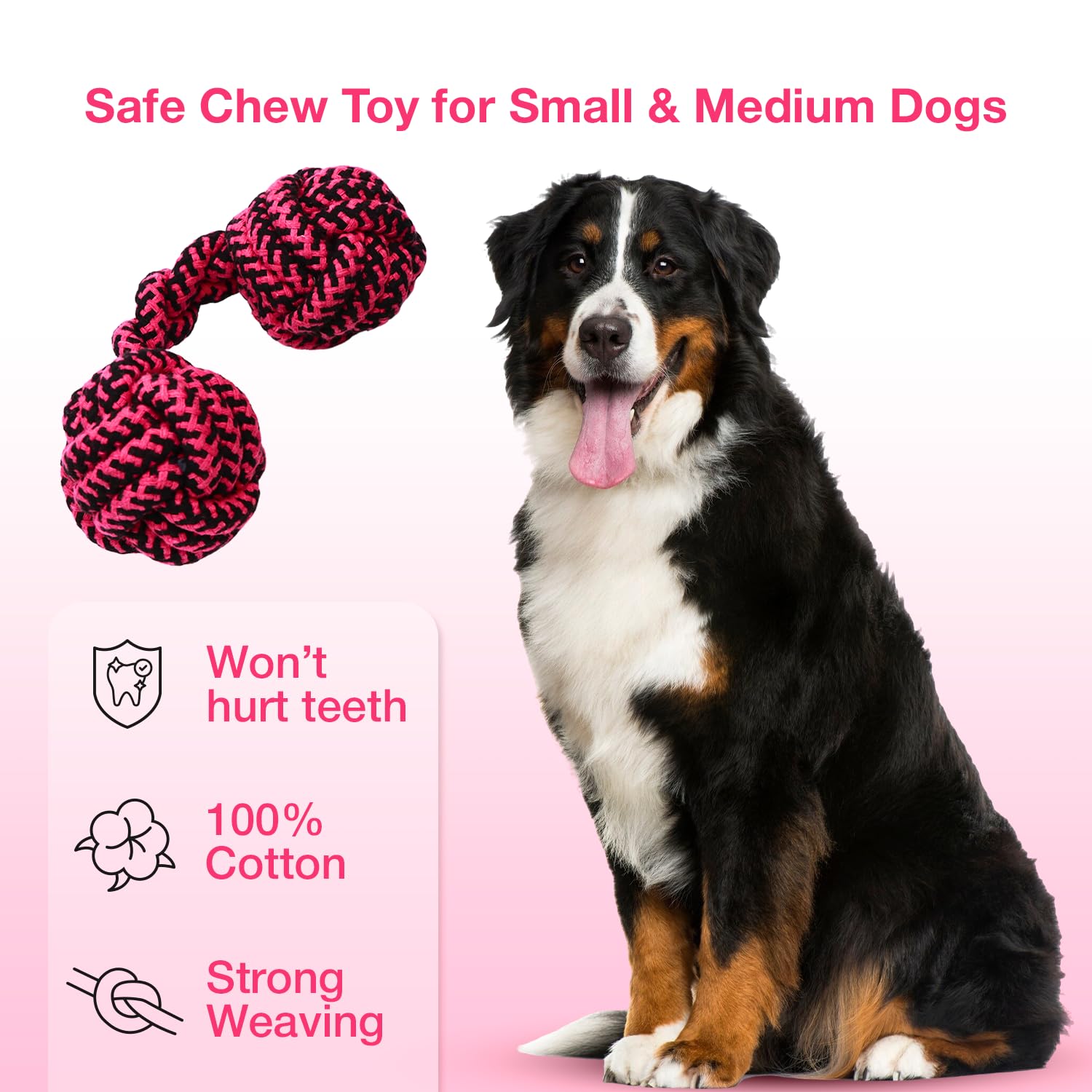 Petbabas Knotted Dumbbell Rope for Dogs and Pets