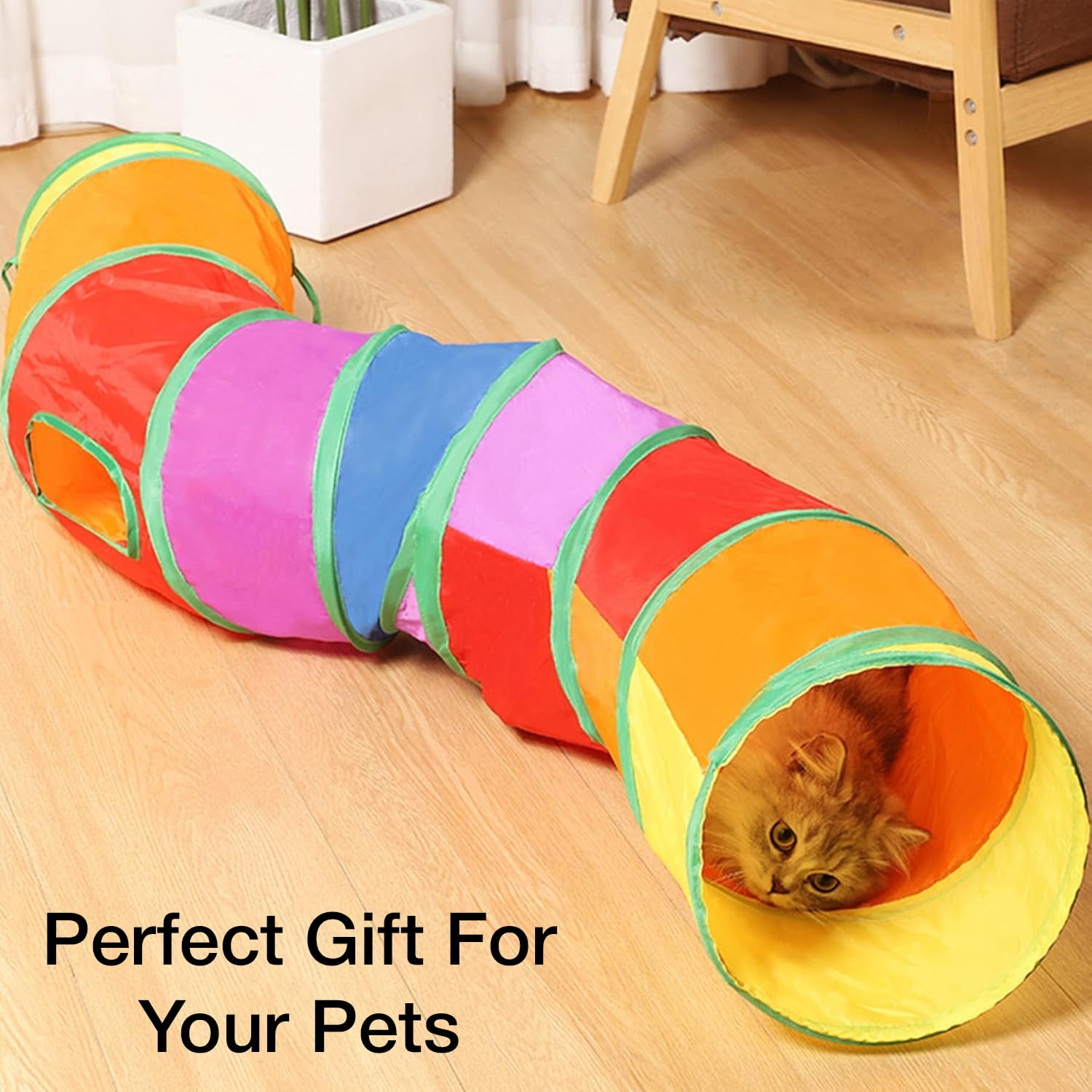 Petbabas 2-Way Pet Tunnels and Activity Toys for Small Animals