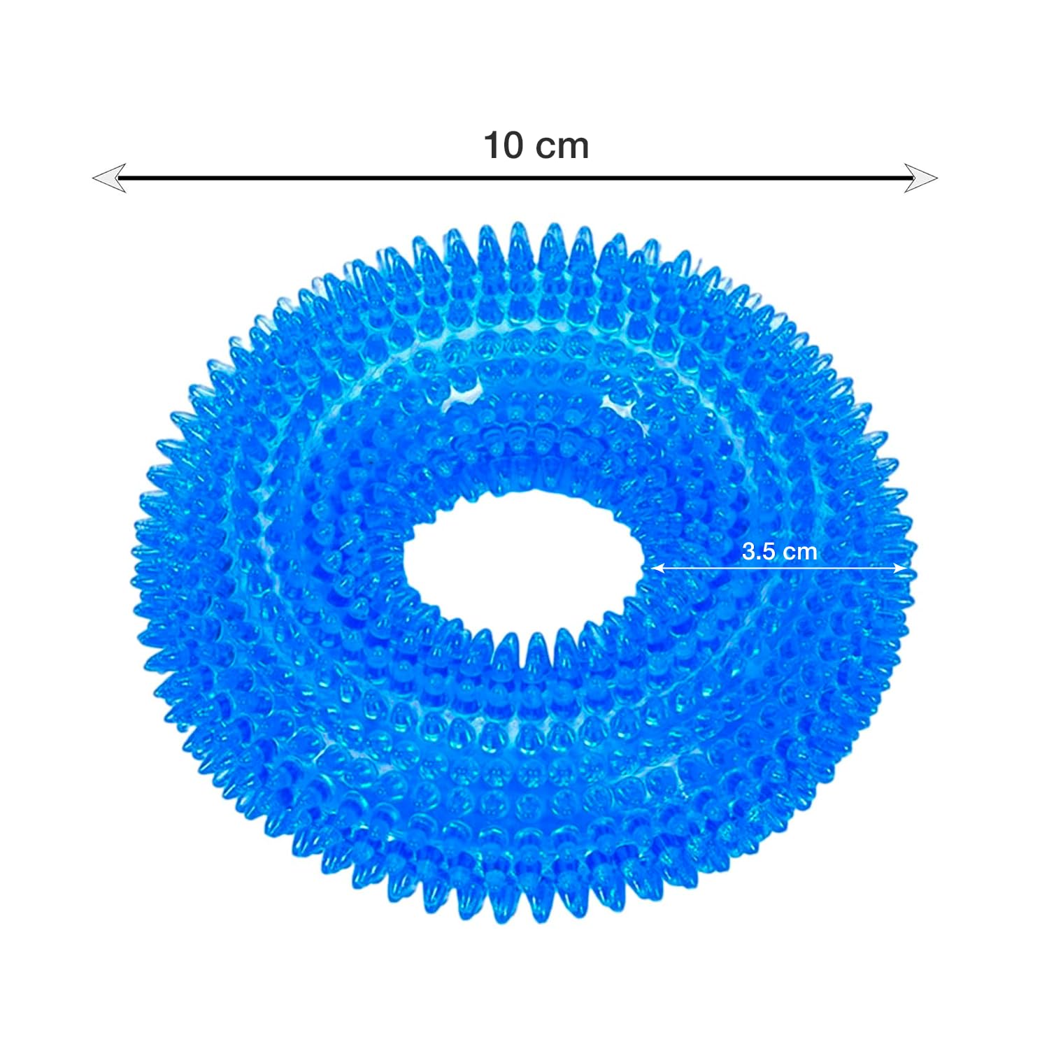 Petbabas Squeaky Ring Toy|Non- Toxic and Durable Squeaky Ring Shaped Ring Toy