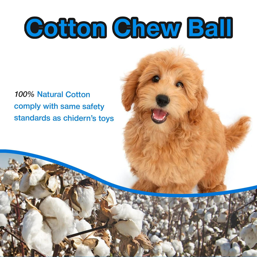 PETBABAS Cotton Rope Balls for Dogs and Pets