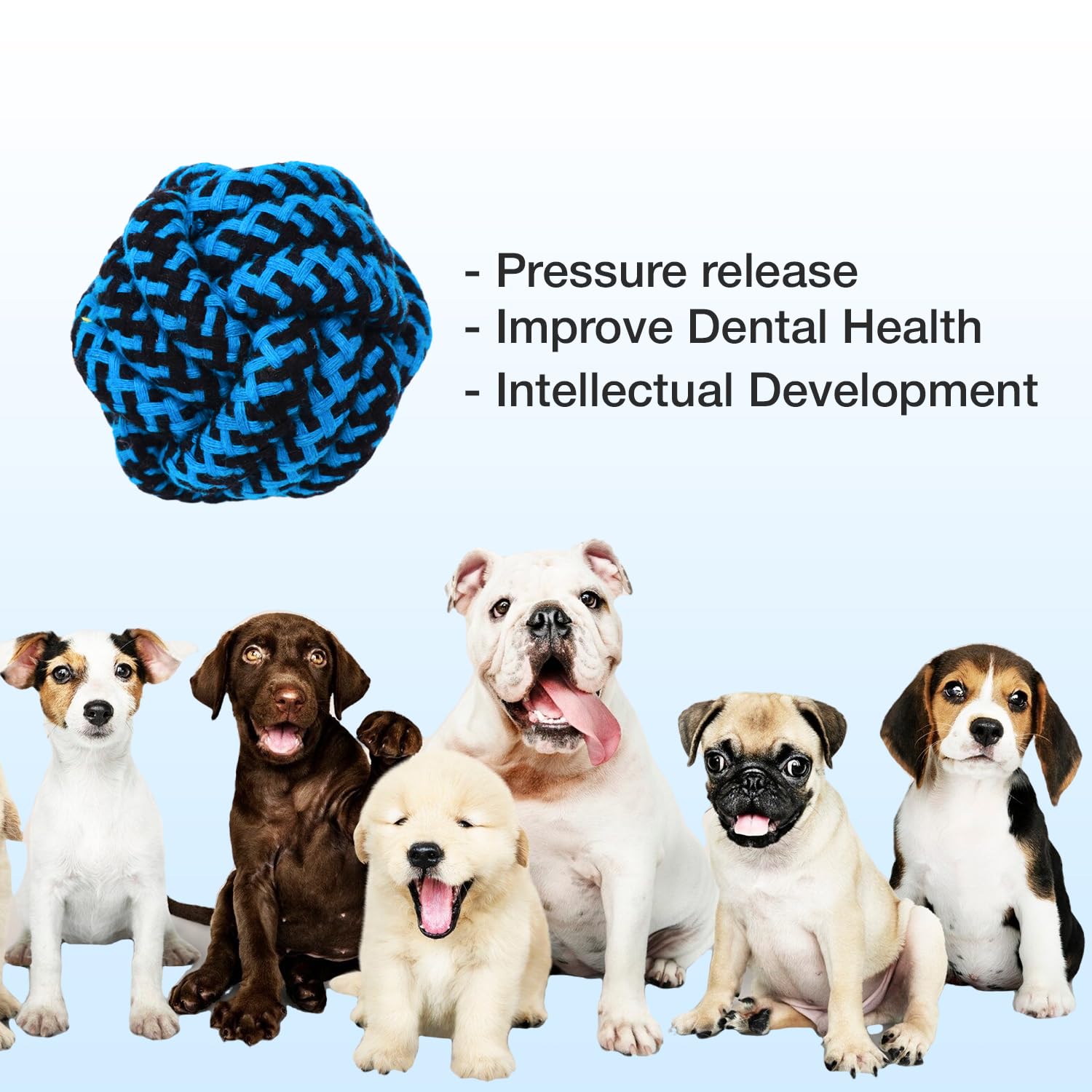 PETBABAS Cotton Rope Balls for Dogs and Pets