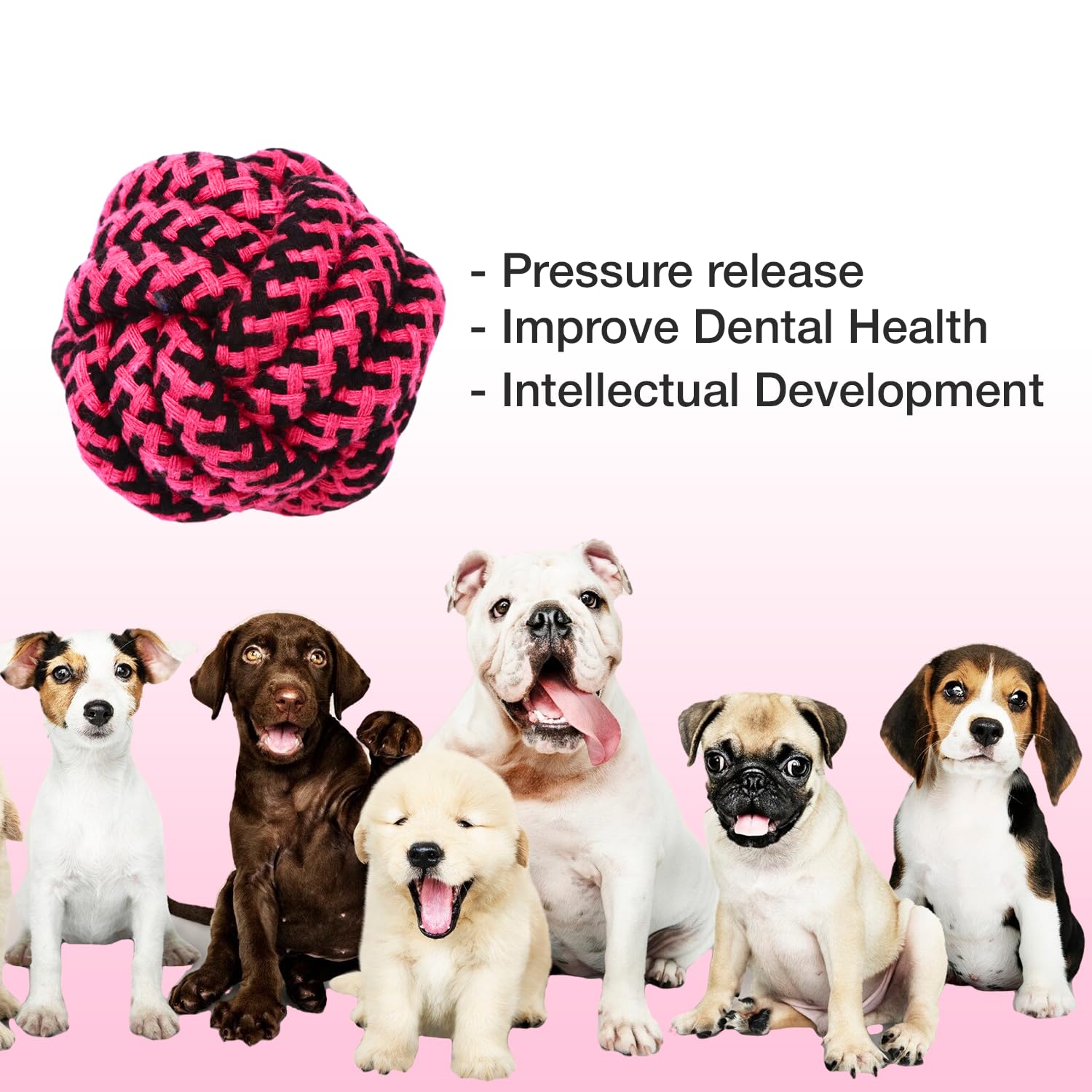 PETBABAS Cotton Rope Balls for Dogs and Pets