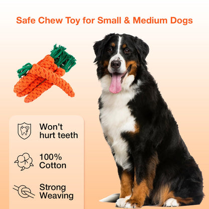 Petbabas Carrot Rope Toy for Dogs and Pets