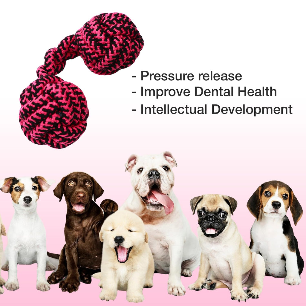 Petbabas Knotted Dumbbell Rope for Dogs and Pets