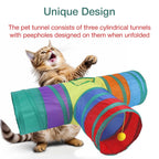 Petbabas 3-Way Pet Tunnels and Activity Toys for Small Animals