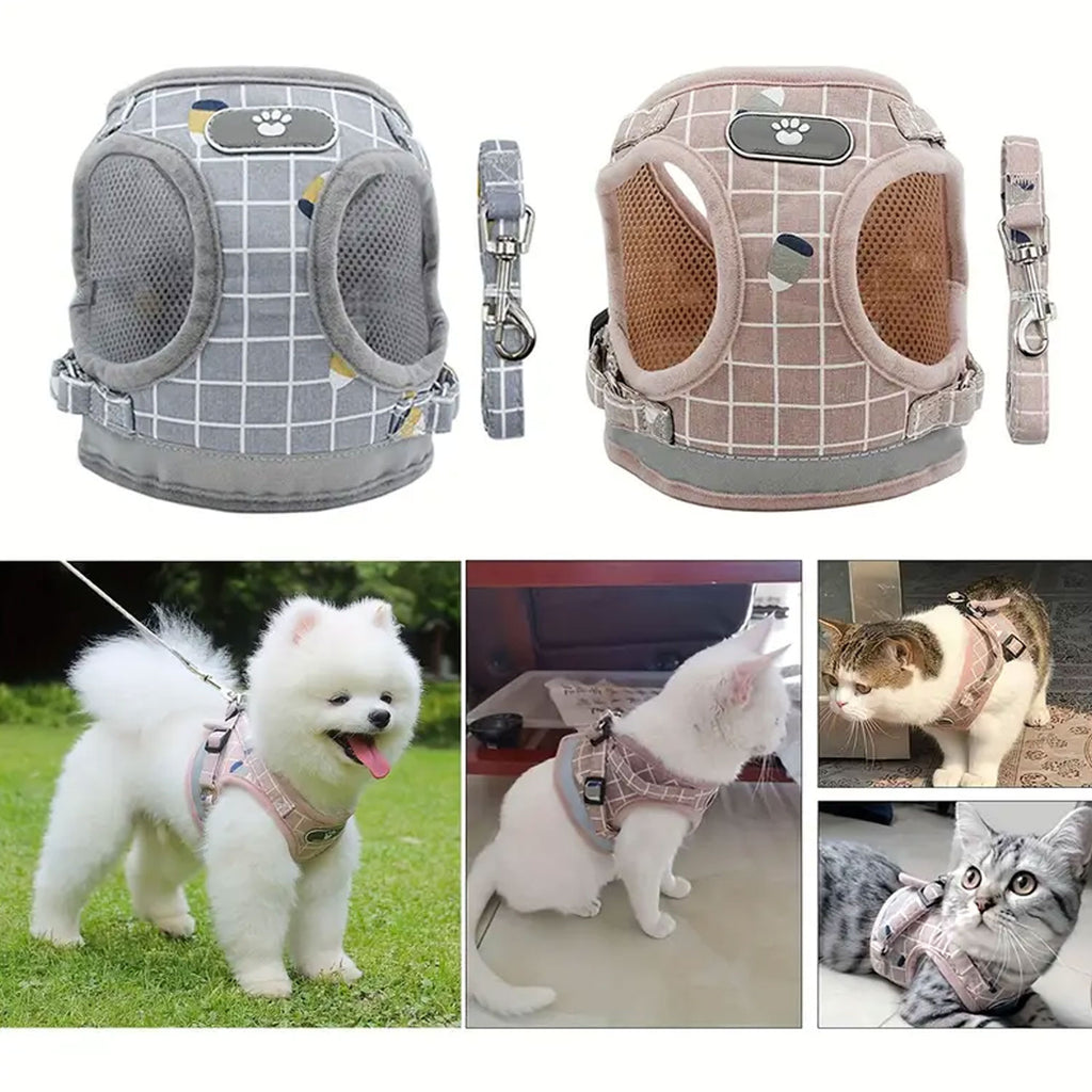 PETBABAS Adjustable Comfort Harness for Dog and Cat