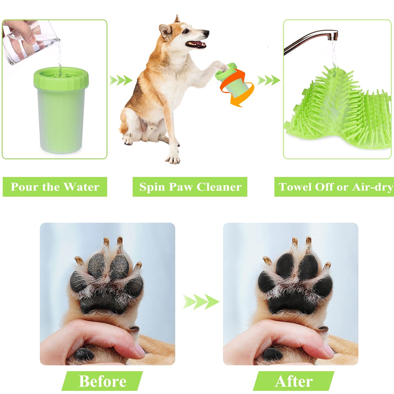 Petbabas Portable Dog Paw Washer Dog Paw Cleaner