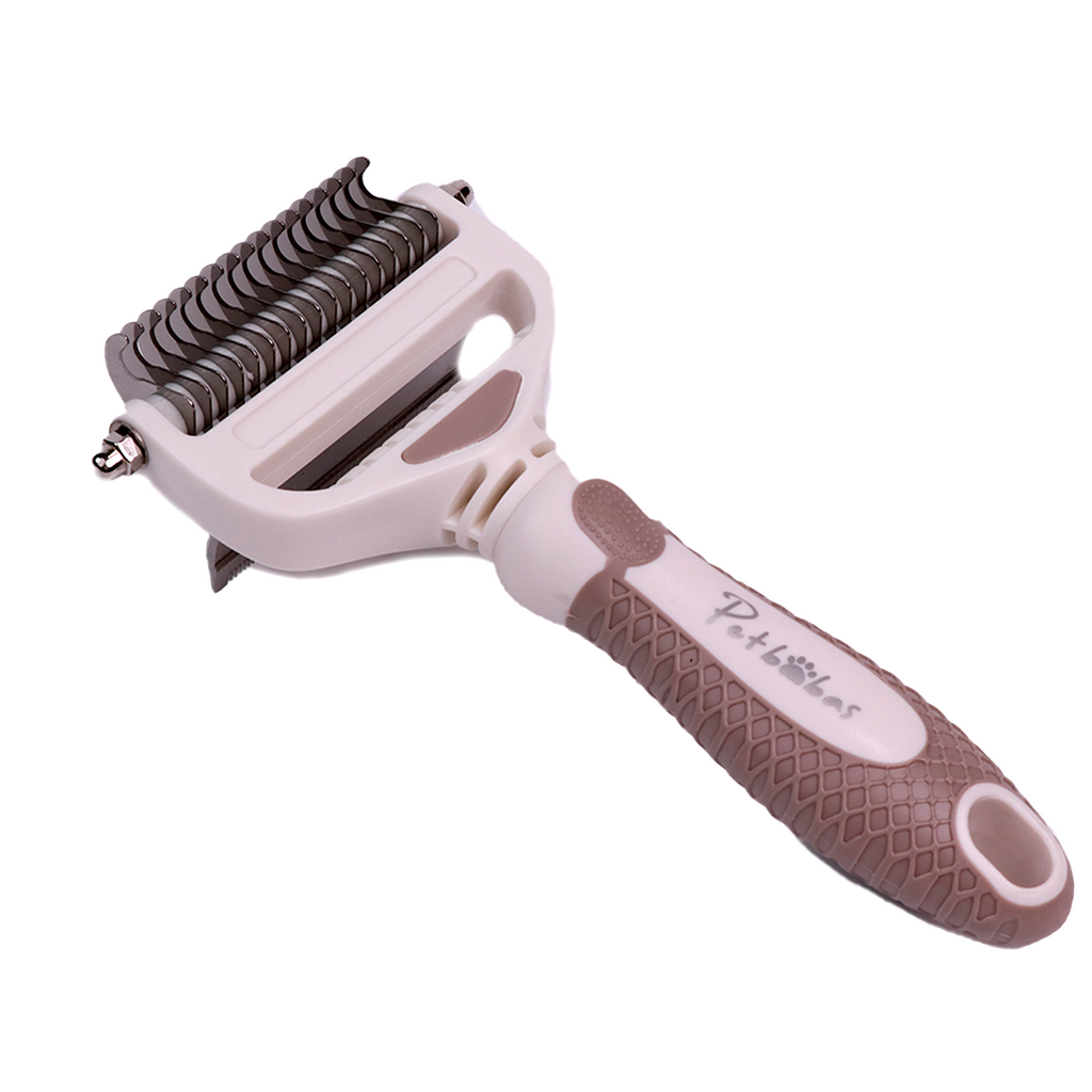 PETBABAS Dog Brush Dogs Comb, 2 in 1 Deshedding Tool