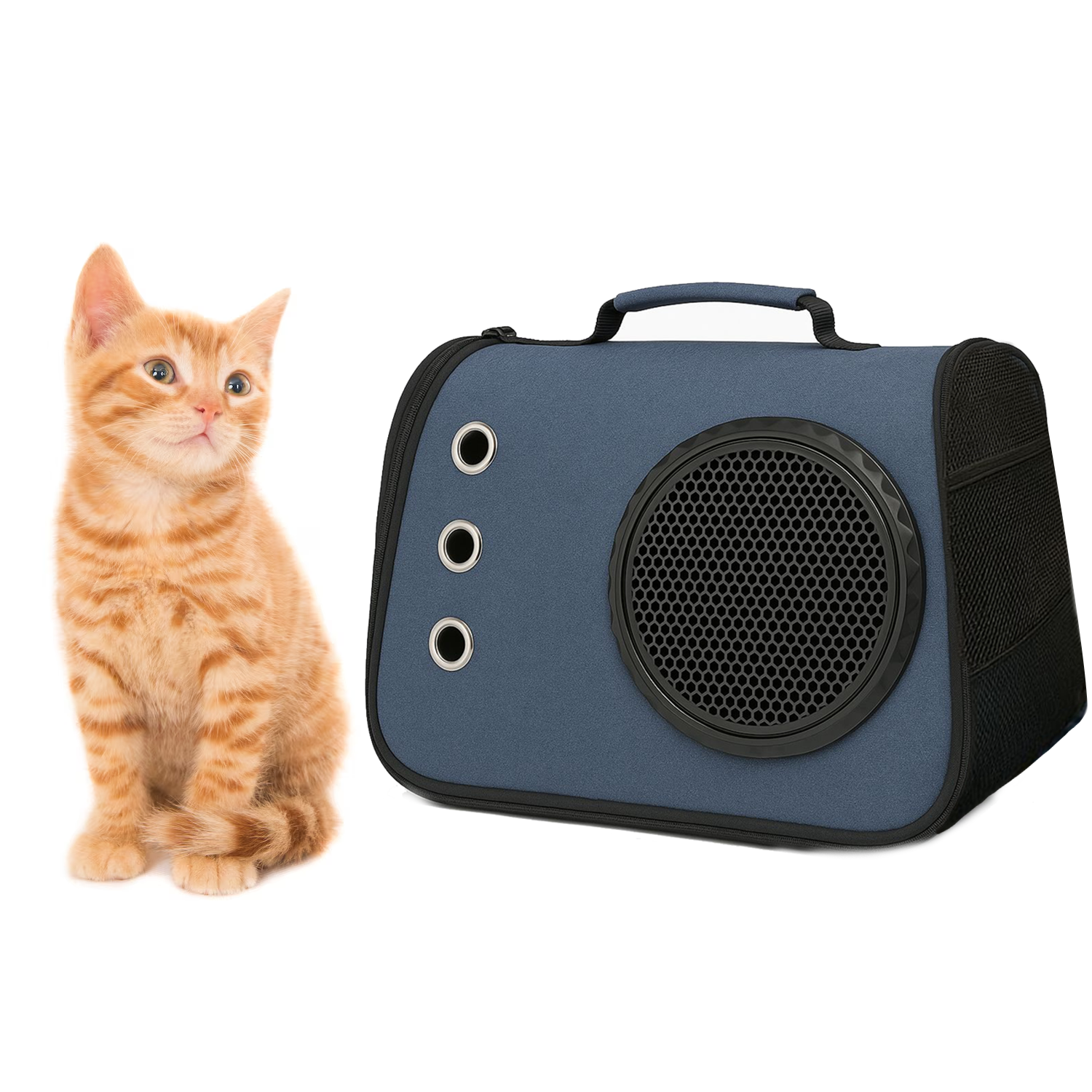 Petbabas Cat Travel Carrier Bag Blue