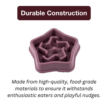 PETBABAS Durable Slow Feeder Bowl for Dogs and Cats