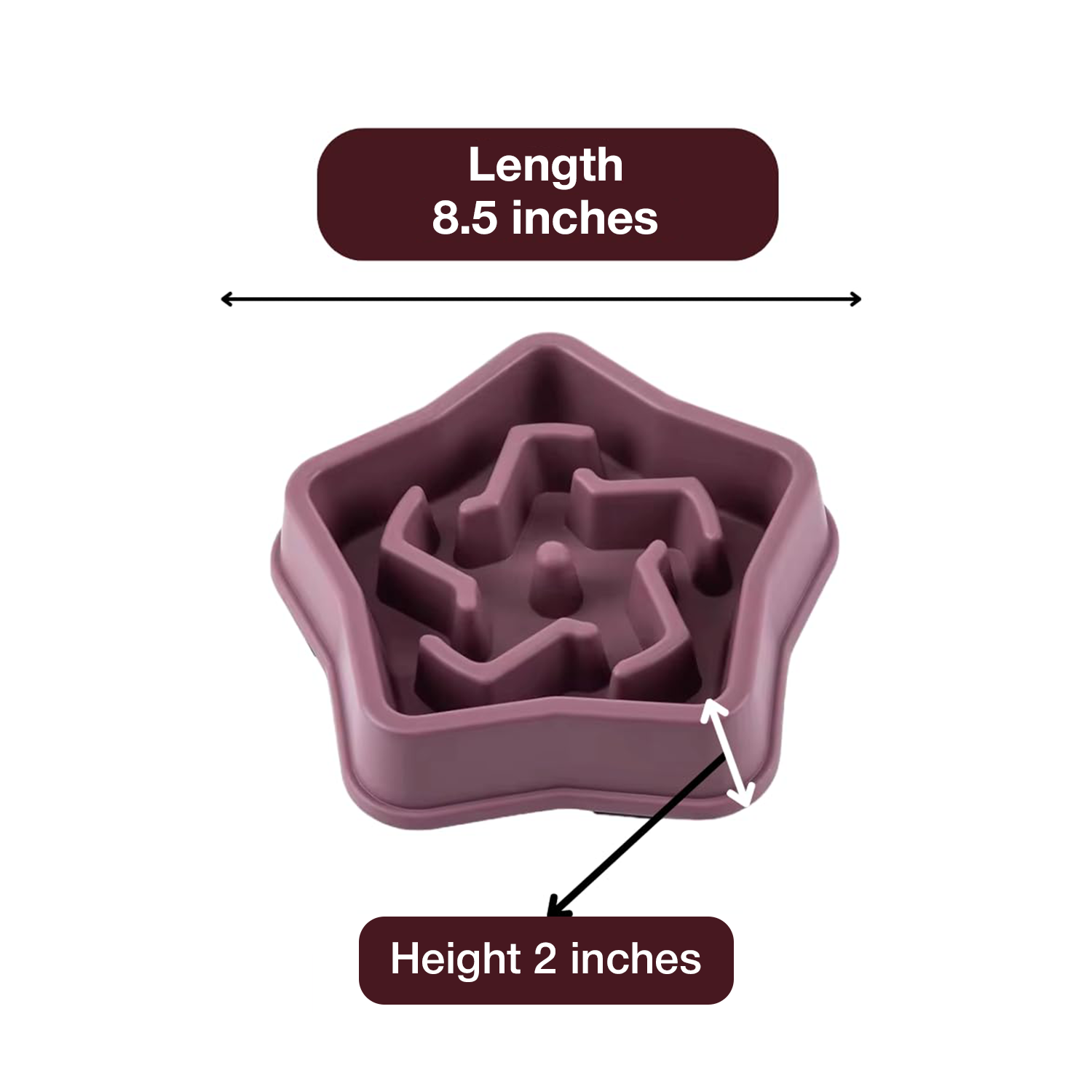 PETBABAS Durable Slow Feeder Bowl for Dogs and Cats