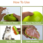 Petbabas Silicone ABS Small Style Pet Steam Comb