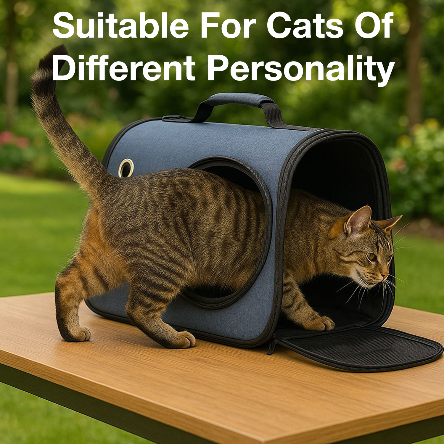 Petbabas Cat Travel Carrier Bag Blue