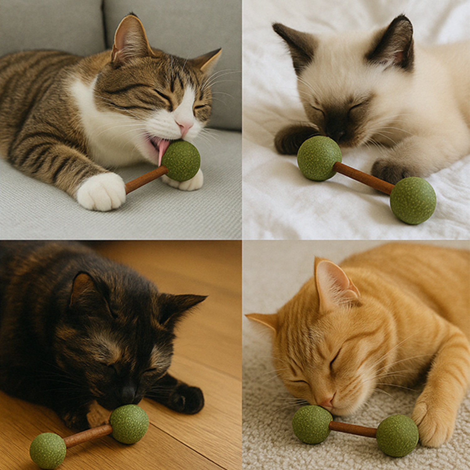 Petbabas Mint Stick Cat Toy with Catnip