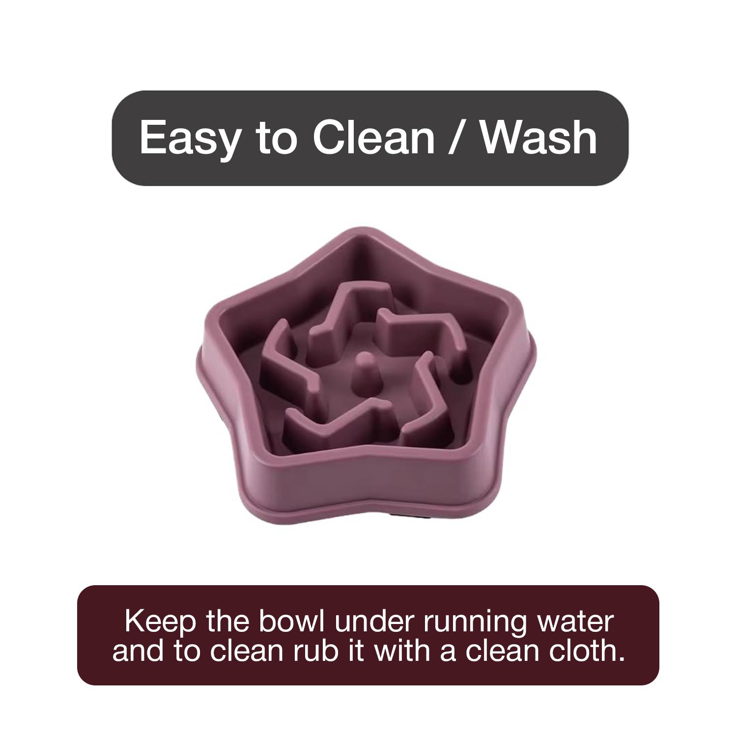 PETBABAS Durable Slow Feeder Bowl for Dogs and Cats