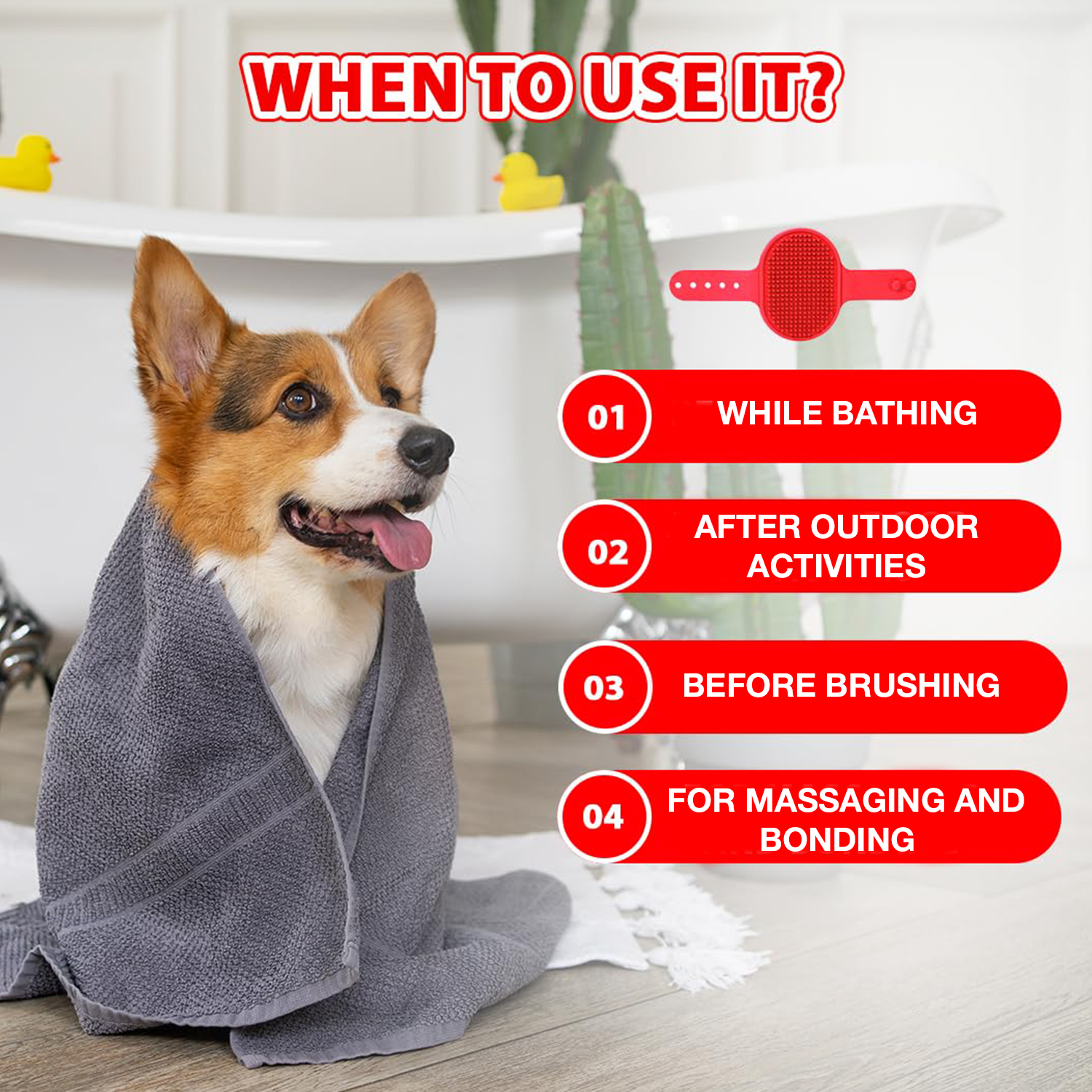 Petbabas Pet Grooming Brush