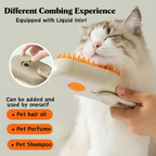 Petbabas Grooming Brush Comb For Remove Loose Hair Rechargeable Steamy Brush
