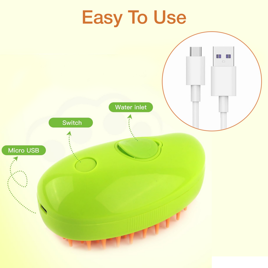 Petbabas Silicone ABS Small Style Pet Steam Comb