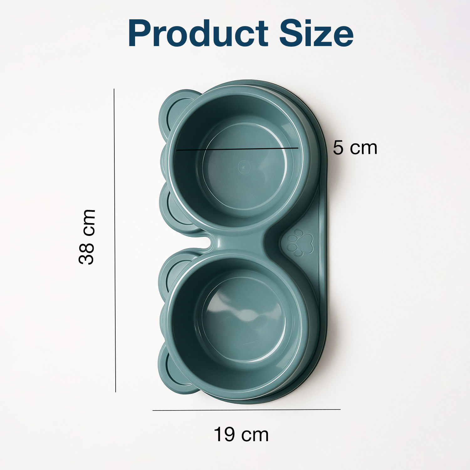 Petbabas Dog Ceramic teddy Bear Shaped Cute 2 in 1 Feeding Bowl