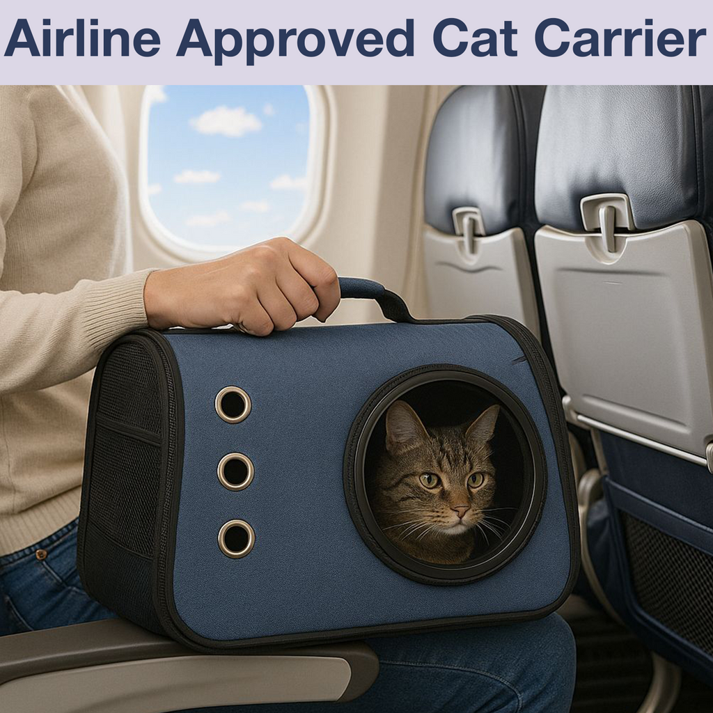 Petbabas Cat Travel Carrier Bag Blue