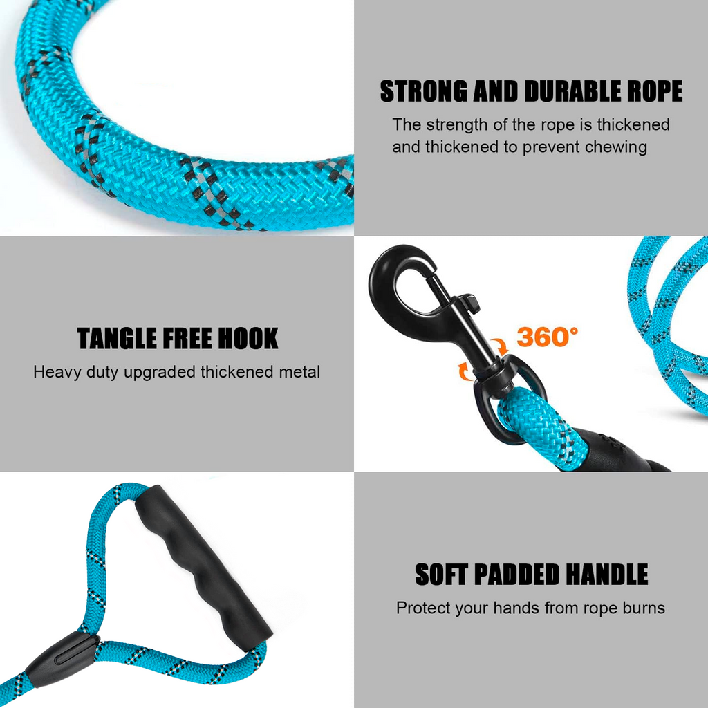 PETBABAS Reflective Adjustable Pet Leash for Dogs