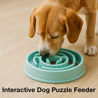 Petbabas Round Slow Feeder Bowl